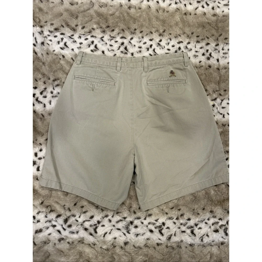 Vintage TOMMY HILFIGER Shorts Men 34 Beige Khaki Chino‎ Casual Outdoor Y2K